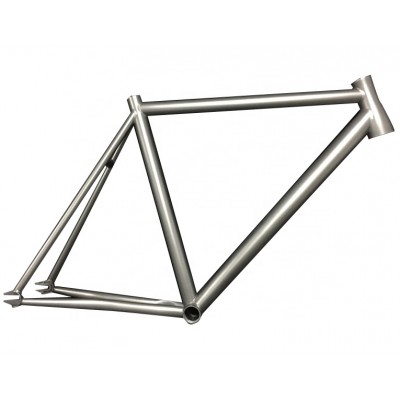 Tapered head tube titanium fixed gear bike frame in custom size