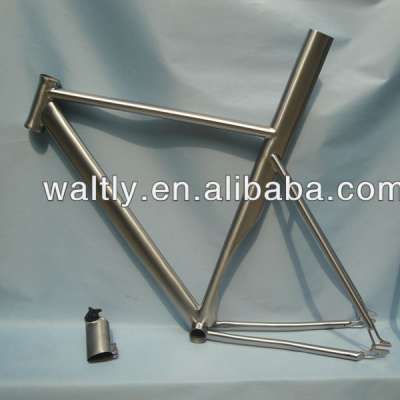 ISP 700c double butted titanium fixie gear bike frame