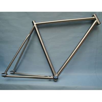 Hydroformed tubing track bike fixie gear durable titanium bike frame set